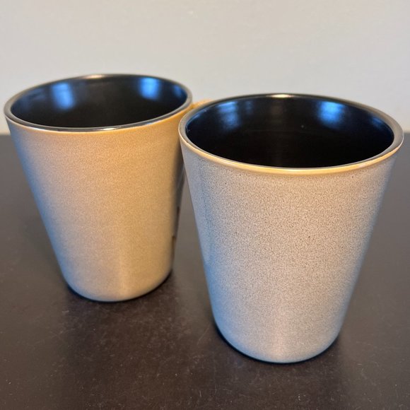 Set of 2 HOME TRENDS Island Leaf Ceramic Mugs - Picture 6 of 9